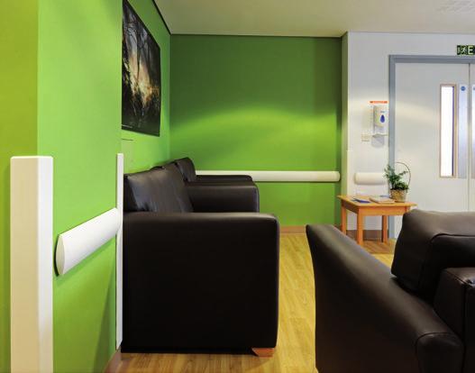 9003 aggiungono un tocco decorativo al verde delle pareti.