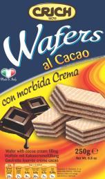 Categoria: wafer con crema al cacao.