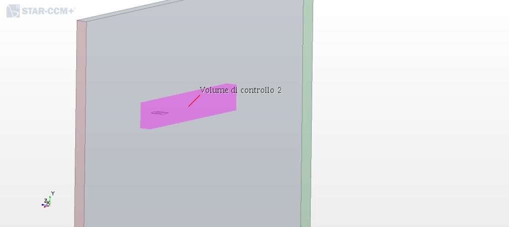 Capitolo 5 Solutore Fluidodinamico Volume di controllo 1 altezza (m) 0.7 lunghezza (m) 2.4 Tabella 5.