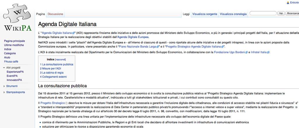 WikiPA, voci come punto di arrivo La conoscenza di una comunità tematica può essere esplicitato approfondendo in
