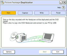 Avvio e chiusura di Picture Package Duplicator Avvio Chiusura Avvio di Picture Package Duplicator 1 Aprire il Picture Package Menu.