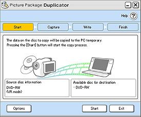 Copia di un disco DVD 1 Inserire il disco di origine in DVD Handycam, quindi collegare DVD Handycam a un computer utilizzando un cavo USB.