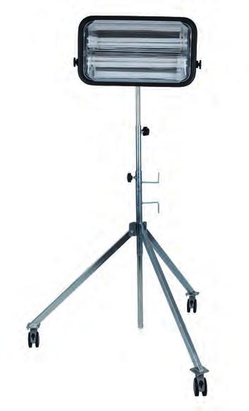 Lampada professionale a luce fredda 72 Watt, con supporto telescopico 5.