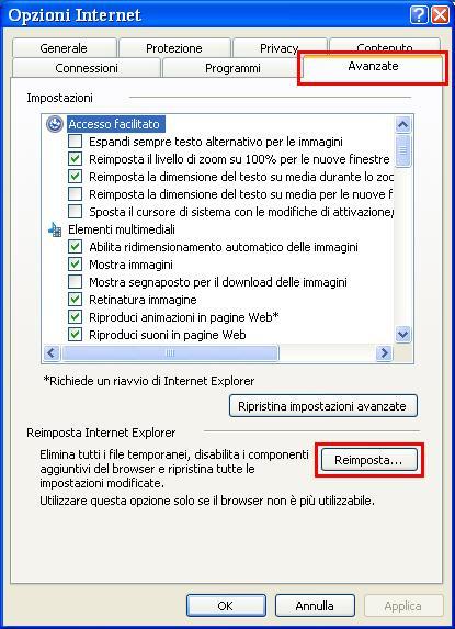 Nella schermata che si aprirà scegliere in alto l