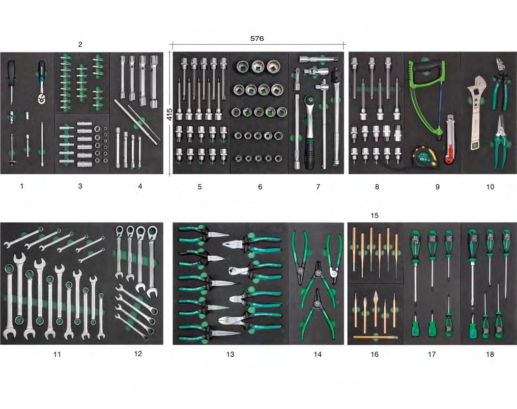 Assortimento utensili 6 cassetti -192 utensili In polietilene a