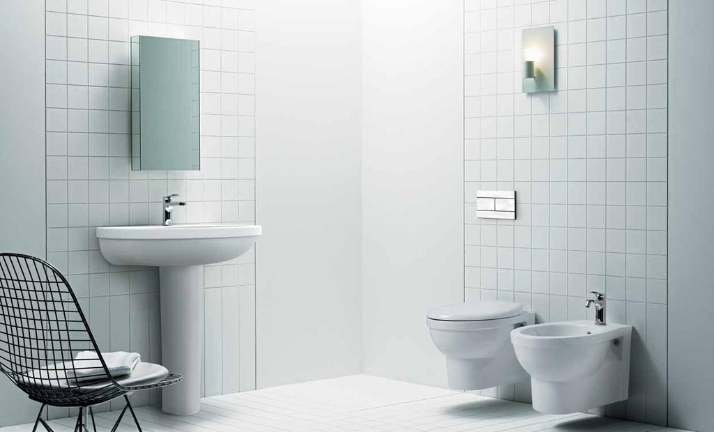 lavabo CULT monoforo sospeso XCU 200/64; bidet sospeso 51 cm XCU 500/SOSP - Wc sospeso 51 cm XCU 100/SOSP XCU