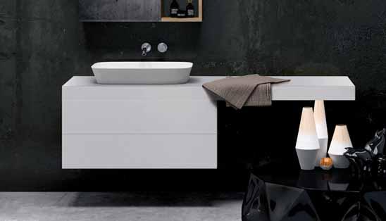 PRU 50/IN cm 50x40 over counter/inset washbasin.