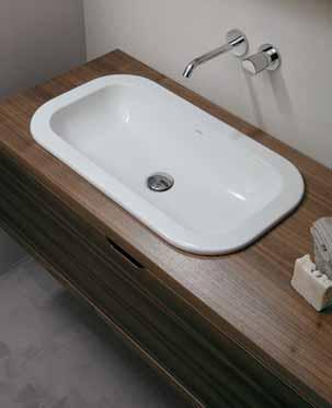 lavabo incasso GLAZE GLZ 69x38 IN monocomando LINEA/