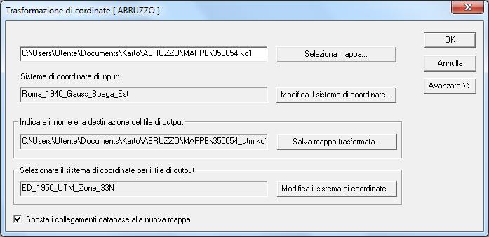 alla mappa sia stato assegnato il relativo sistema di riferimento: non è possibile convertire una mappa che non ha sistema di riferimento assegnato.