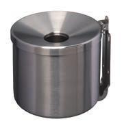 Portacenere Ashtrays Maxi Portacenere a sabbia Acciaio inox brillante o metallo verniciato con polvere epossidica Portacenere con griglia per sabbia Gomma alla base Sacco di sabbia 1 kg incluso