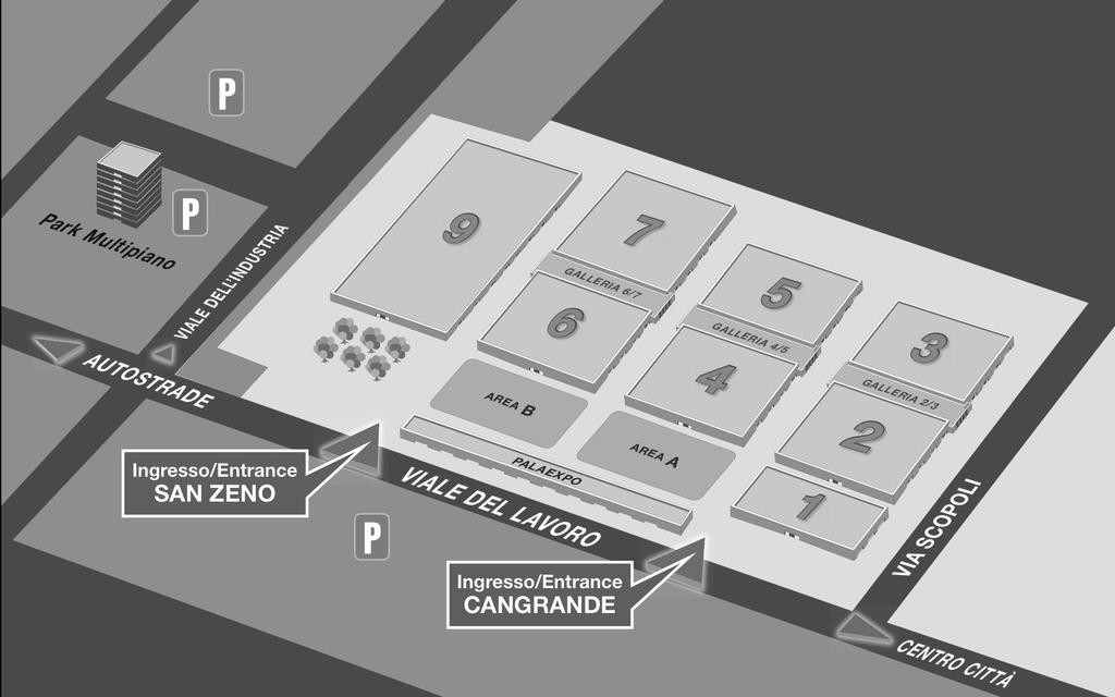 Nuovo layout espositivo E stata rivista la disposizione delle aree esposi/ve per migliorare, nell'interesse degli espositori e dei visitatori, la fruibilità