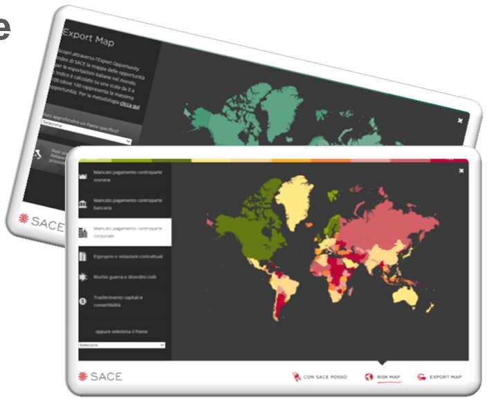 it/exportmap sace.it/riskmap Come posso acquisire competenze specialistiche di export e risk management?