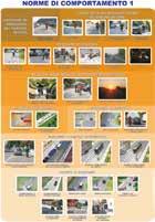 poster che illustra alcuni fattori determinanti cause di incidenti stradali, quali ad esempio, fattori metereologici, infrastrutturali, comportamentali, di usura