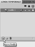 CAPITOLO 06 Gestire i livelli Per aggiungere un livello: Fai clic sull icona Nuovo livello posta in basso a sinistra del pannello (Figura 6.7). Figura 6.7 L icona Nuovo livello.