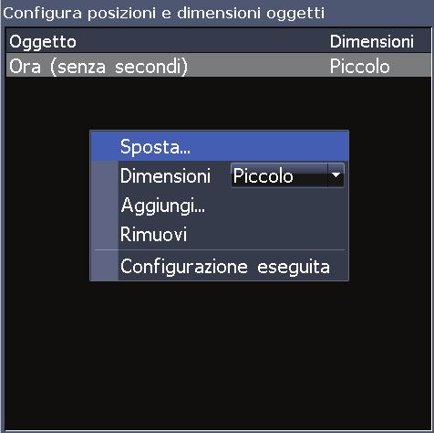 Pagine Per selezionare i dati da visualizzare sovrapposti: 1. Nella pagina Sonar o Cartografia, premere Menu. 2. Selezionare Dati sovrapposti e premere Enter. 3.