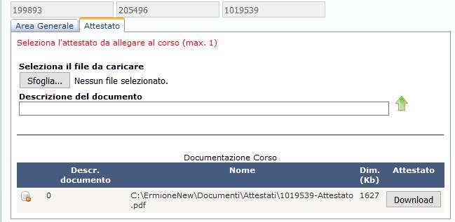 Sfoglia il nome del file nome file Per l effettiva acquisizione del