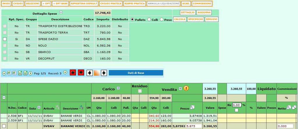 Gestione cauzione dei contenitori: il programma prevede la possibilità di gestire la cauzione per i contenitori scelti dall utente.