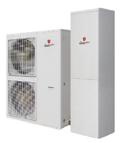 ixquadra HP 8.1 (cod. 00032780) Pompa di calore per installazione splittata di tipo aria/acqua Inverter per il riscaldamento ed il raffrescamento di ambienti di piccole e medie dimensioni.