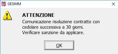 GESIMM - IMPLEMENTAZIONI Sarà nostra cura, appena in possesso di tali informazioni,