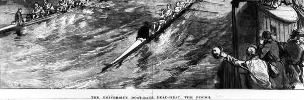 Oxford Vs Cambridge University Boat Race in 1877 Gare in concorrenza