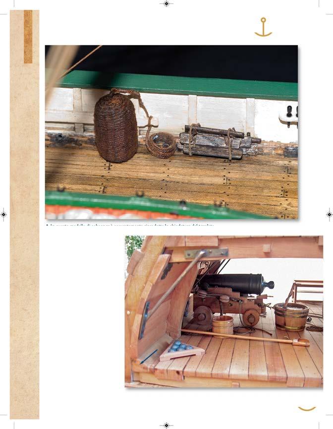 SCAFO Manuale di architettura navale SCHEDA 45 p In questo modello di schooner è accuratamente riprodotta la chiodatura del tavolato.