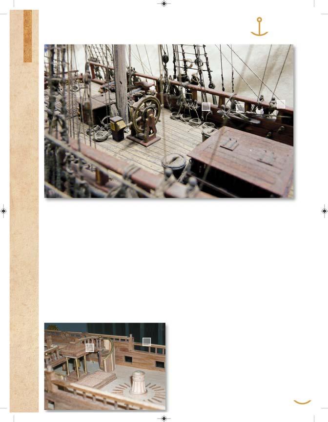 SCAFO Manuale di architettura navale SCHEDA 49 A B C p L inquadratura dall interno del ponte della Renommée mostra come il capodibanda (A), sotto cui termina l impavesata, offra il supporto alle