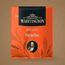 14-Paradise Tea nero intenso con sensazioni tropicali magiche. 15-Almond Tea nero ricco di profumo mediterraneo di mandorla che anima e fa sognare. 107-Green Mint Infuso verde ramato di tea cinese.