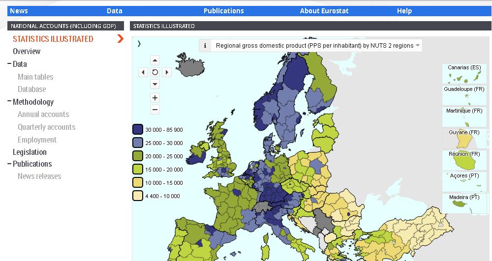 Eurostat: le