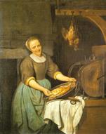 14. Gabriel Metsu Pittore olandese Leida, 1629 Amsterdam, 1667 La cuoca 1657-1667 Olio su tela 40 x 34 cm Collezione Thyssen-Bornemisza, Madrid 15.
