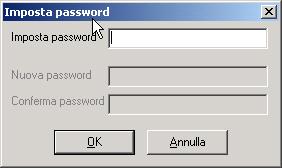 Installazione di Client Manager UM 9. Fare clic su Imposta password per impostare la password utente. Viene visualizzata la finestra di dialogo Imposta password. 10.