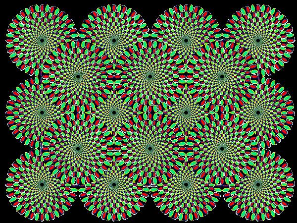 Un altra forma di illusione ottica è costituita dal movimento