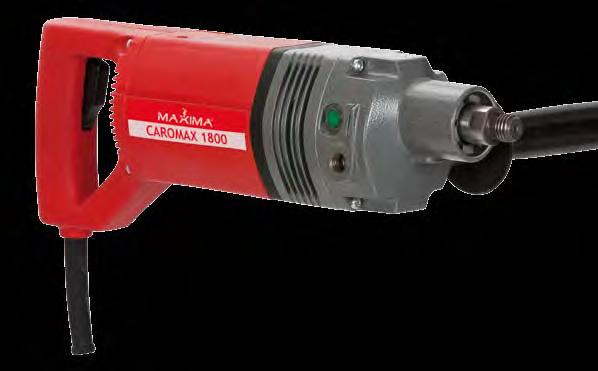 CAROMAX 1800 made in EU - certificata Il carotatore a secco più venduto, il CAROMAX 1800 unisce alla micro-vibrazione la potenza di 1800 W che ne fanno il carotatore più performante sul mercato.