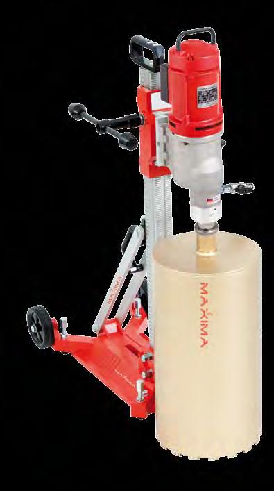 CAROMAX 250 made in EU - certificata E la carotatrice ad acqua più venduta, poiché unisce doti quali facilità di utilizzo ad una potenza motore idonea alla maggior parte delle forature in ambito