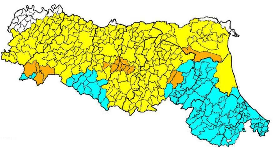 I comuni interessati dall intervento nella precedente classificazione sismica non erano classificati (N.C.). Con D.G.R. della Regione Emilia Romagna del 21 luglio 2003 n.