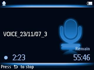 Ascolto di una stazione radio preimpostata 1 Dal menu Radio, selezionare Preselezione. 2 Premere 3/4 per selezionare la stazione preimpostata, 2; per iniziare l'ascolto.