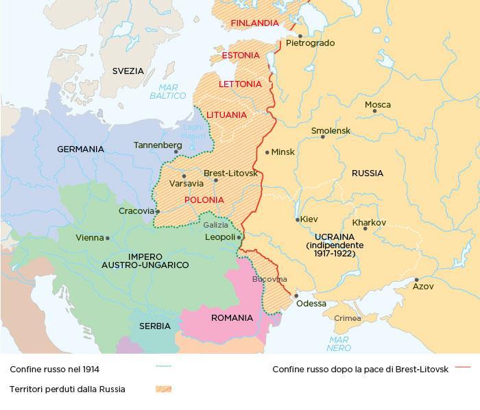 La rivoluzione russa creò parecchie preoccupazione all Europa e agli Stati Uniti, poiché temevano che le rivolte