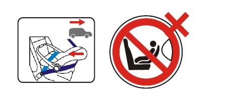UTILIZZO DEL SEGGIOLINO NELL AUTO PERICOLO: In caso di incidente agiscono forze molto elevate. Non cercare di assicurare il vostro bambino tra le braccia e solo con la cintura di sicurezza dell'auto.