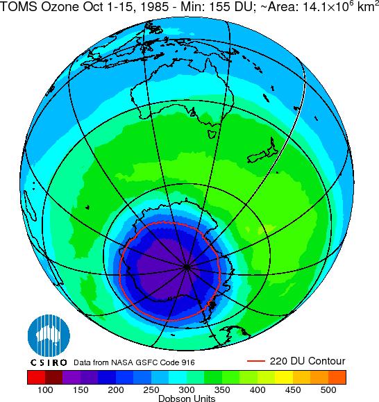 Premessa Nel corso del 1985 vennero pubblicati dei risultati del tutto inattesi: La quantità di ozono atmosferico misurato al di sopra della Halley Bay, in Antartide, era diminuita fra il 1977 e il