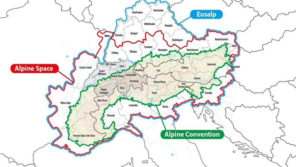 EUSALP - la macroregione alpina rappresenta il