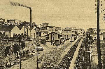 Abbasciastazzióne: La stazione delle ex Ferrovie dello Stato.