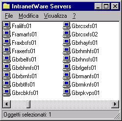 Installazione del software per l utente per la stampa IPX (Windows NT 4.0) 1. Aprire Risorse di rete in Windows NT. 2. Sfogliare per individuare la rete compatibile NetWare.