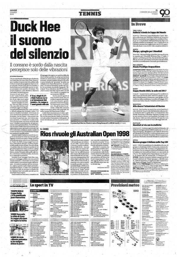 TuttoSport PALLANUOTO Finale osiliipo Acquachiara CHAMPIONSLEAGUE GironeA [6a giornata] Brescia Pro Recco 5 6.