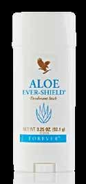 Igiene Personale Aloe Ever-Shield Deodorant art.67 Il deodorante stick Aloe Ever-Shield consente una protezione effettiva dai cattivi odori per tutto il giorno.