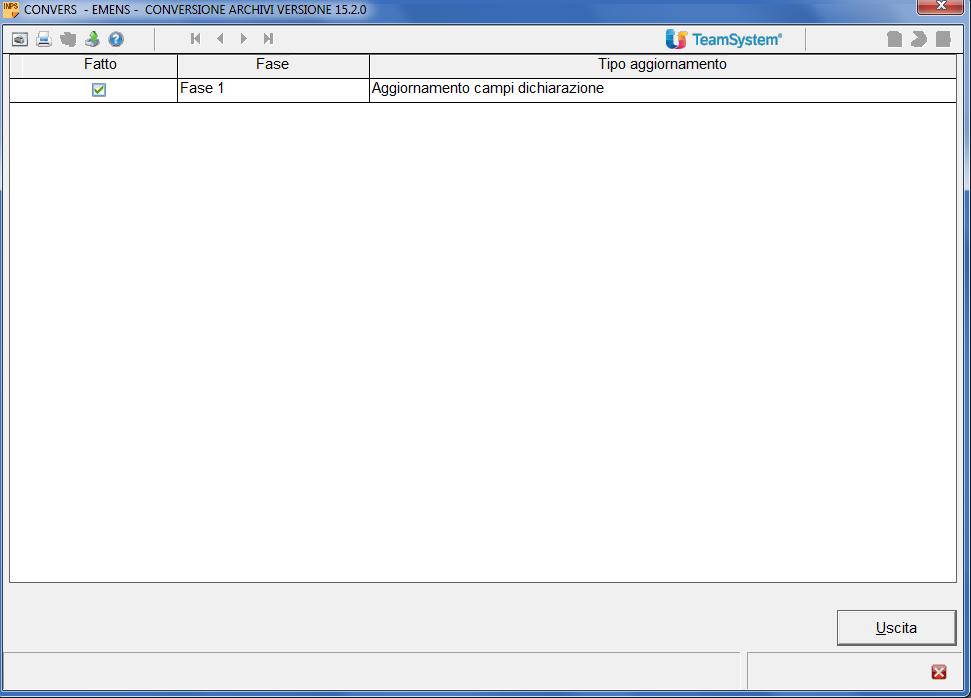 Conversione Archivi CONVERS CONVERS Dopo aver installato la versione è necessario effettuare la conversione degli archivi mediante il comando CONVERS.