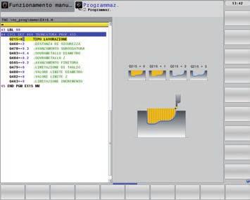 Lavorazioni di troncatura Anche a tale proposito TNC 640 dispone di sufficiente flessibilità e funzionalità.