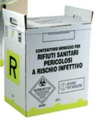 Allegato 2 - TIPOLOGIE DI CONTENITORI OMOLOGATI PER RIFIUTI SPECIALI A BIOBOX IN CARTONE (60 L) Contenitori ecobox in cartone, omologati ONU ed integri, della capacità di 60 litri, stampati in