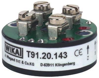 20) Segnalazione di errore in caso di rottura del sensore Alta accuratezza di misura Compatto e ottimo rapporto qualità prezzo Fig. a sinistra: Trasmettitore di temperatura analogico modello T91.