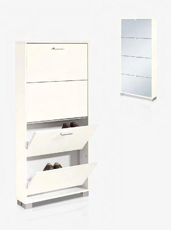 Scarpiera 4 ante / Shoe-rack with 4 folding doors H154 W70 D18 754sp