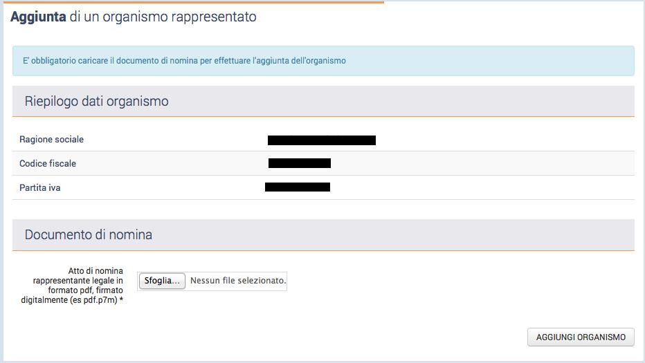 Completando l inserimento del documento firmato digitalmente e confermando l'operazione viene inviata una comunicazione all'indirizzo PEC dell'organismo che deve dare la conferma finale