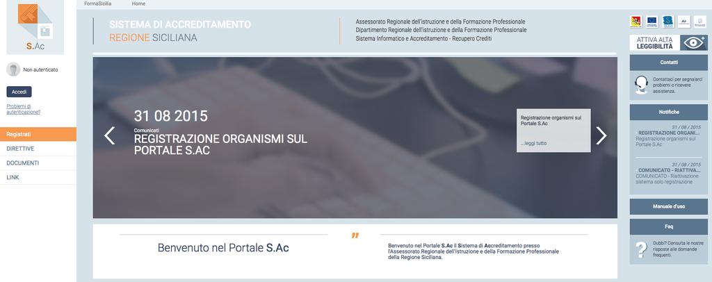 Il documento descrive le metodologie di registrazione del Legale Rappresentante (LR) e degli organismi relativi.